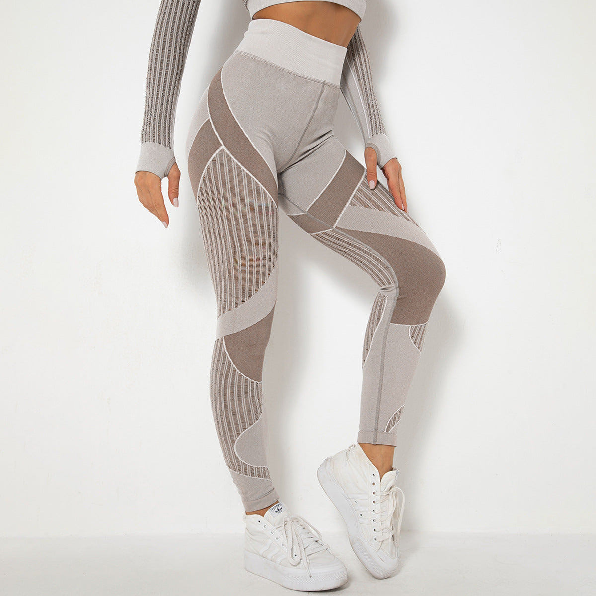 POWERCELLS™ 3D Sculpting Compression Leggings - High-Waisted, Squat-Proof, Tummy Control