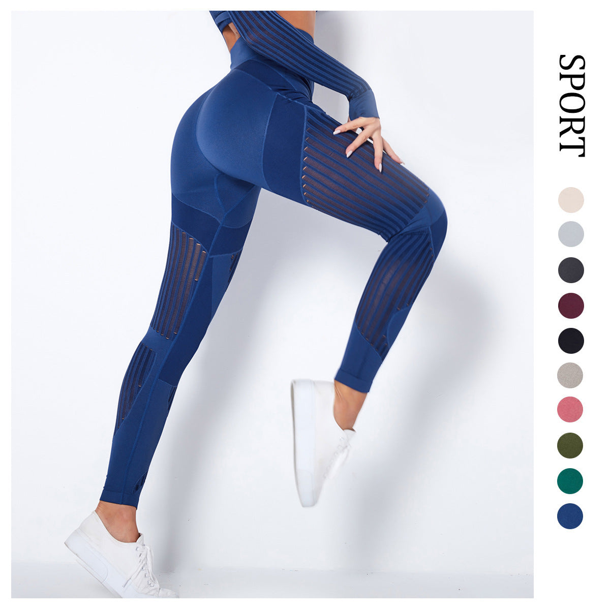 POWERCELLS™ 3D Sculpting Compression Leggings - High-Waisted, Squat-Proof, Tummy Control