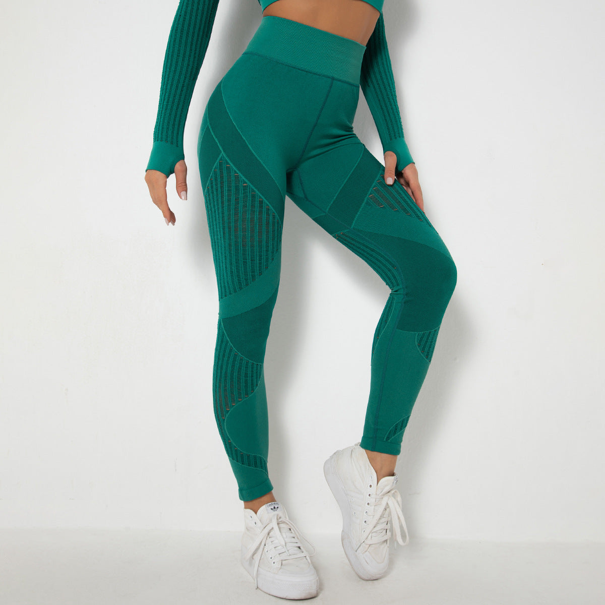 POWERCELLS™ 3D Sculpting Compression Leggings - High-Waisted, Squat-Proof, Tummy Control